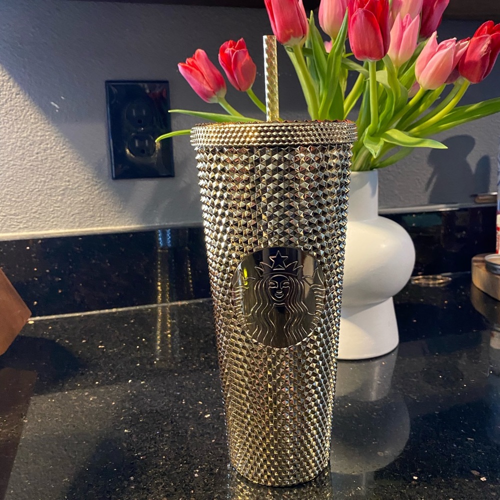 Starbucks 2022 Gold Holiday Studded Tumbler- 24oz